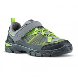 Kids' Decathlon Quechua Mh120 Low Velcro Hiking Hiking Shoes Green | OKM150647