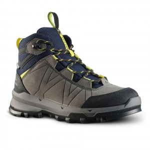 Kids' Decathlon Waterproof Mountain Walking Boots 10-6 Mh500 Hiking Shoes Brown | PDV570869