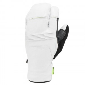 Men's Decathlon Adult Ski Lobster 900 Gloves White | FGU310274