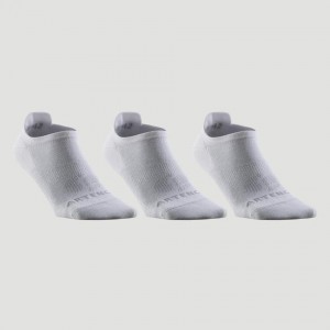 Men's Decathlon Chaussettes De Sport Basses Artengo Rs 160 Blanc Lot De 3 Socks White | PIA470581