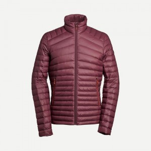 Men's Decathlon Forclaz Mt100 Down Jacket Red | HFV675190