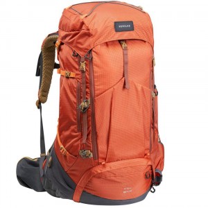 Men's Decathlon Forclaz Mt500 Air 60 + 10ling Pack Backpack Orange | SXJ470618