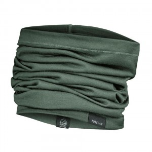 Men's Decathlon Forclaz Trek 500 Multiposition Merino Wool Hiking Tube Scarf Hats Green | LNU451372