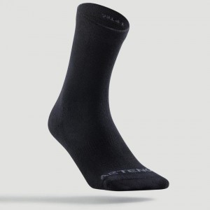 Men's Decathlon High Sports Rs 160 Tri-pack Socks Black | WDF031425