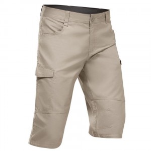 Men's Decathlon Hiking Bermuda Nh500 Shorts Brown | VPB128953