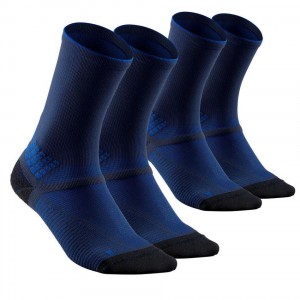 Men's Decathlon Hiking Hike 500 High X2 Pairs Socks Blue | MIF438096