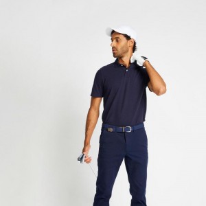 Men's Decathlon Inesis Short Sleeve Golf Polo Shirt T-Shirt Blue | UGN852691