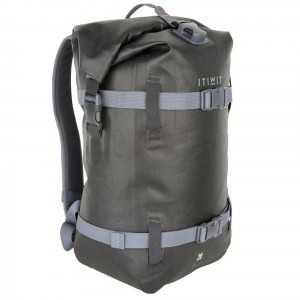 Men's Decathlon Itiwit Ipx6 Waterproof Roll Top Dry Bag 20l Backpack Grey | KEI561978