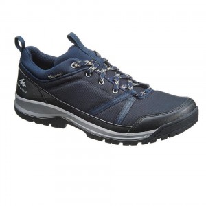 Men's Decathlon Nh150 Wp Waterproof Hiking Shoes Blue | TCI750839