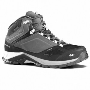 Men's Decathlon Quechua Mh500 Mid Waterproof Hiking Shoes Grey | IRK795130