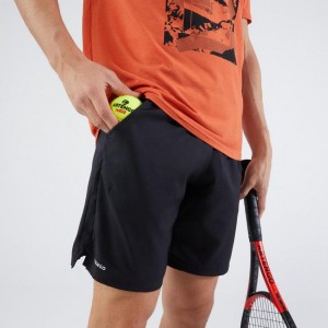 Men's Decathlon Tennis Essential Shorts Black | SJH861579