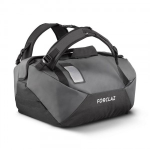 Women's Decathlon Forclaz Duffel 100 50l Duffel Bags Grey | UHJ365719