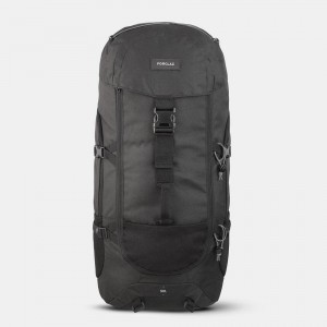 Women's Decathlon Forclaz Travel 100 50l Pack Backpack Black | SBJ306259