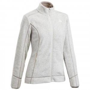 Women's Decathlon Hiking Fleece Mh120 Jacket Grey | FQY416037