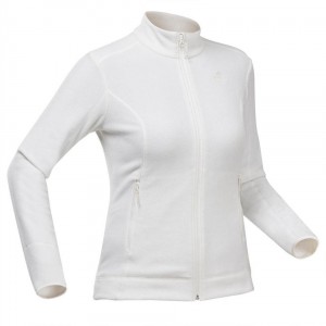 Women's Decathlon Hiking Fleece Mh120 Jacket White | LRT756042