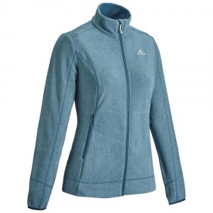 Women's Decathlon Hiking Fleece Mh120 Jacket Blue | ELA943805