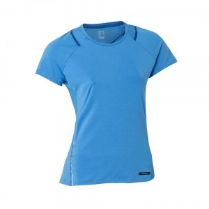 Women's Decathlon Kalenji Run Dry+ Running T-Shirt Blue | OYZ489621