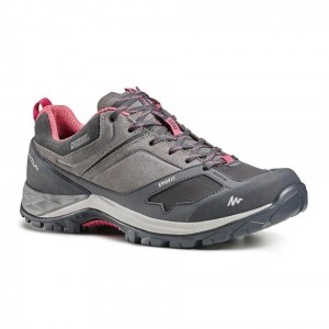 Women's Decathlon Mountain Walking Waterproofs Mh500 Hiking Shoes Grey | YSK096731