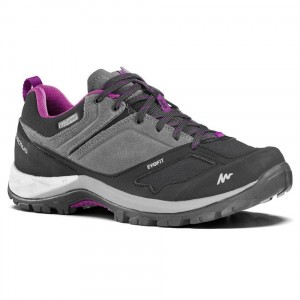 Women's Decathlon Mountain Walking Waterproofs Mh500 Hiking Shoes Grey | SMU164385