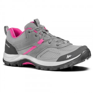 Women's Decathlon Mountain Walkings Mh100 Hiking Shoes Grey | HQA579038