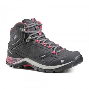 Women's Decathlon Quechua Mh500 Waterproof Mid Boots Hiking Shoes Grey | BGR385671