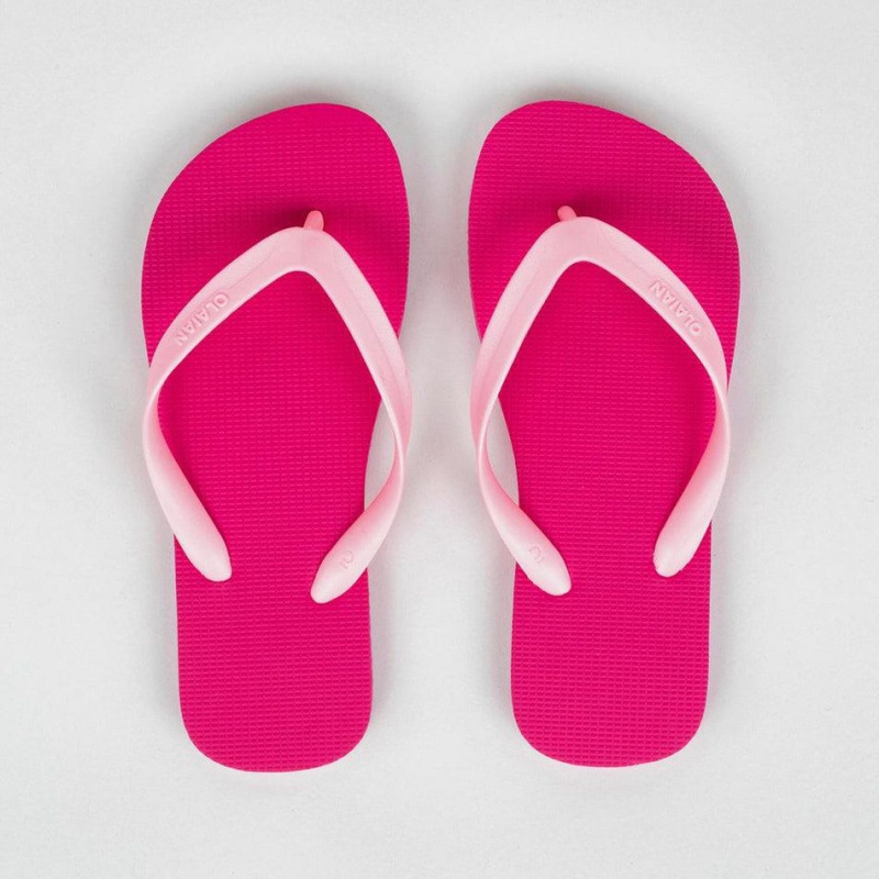 Kids' Decathlon 100 Beach Flip-flops Sandals Pink | VYB029475