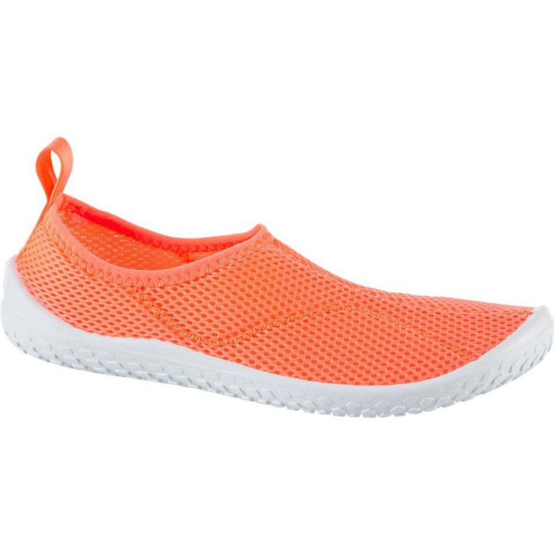 Kids\' Decathlon Aquashoes 100 Turquoise Water Shoes Orange | LNK394058