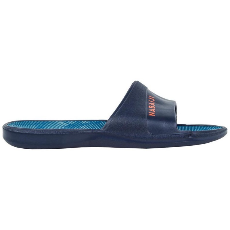 Kids' Decathlon Nabaiji Slap 500 Pool Sandals Navy | LPR058923