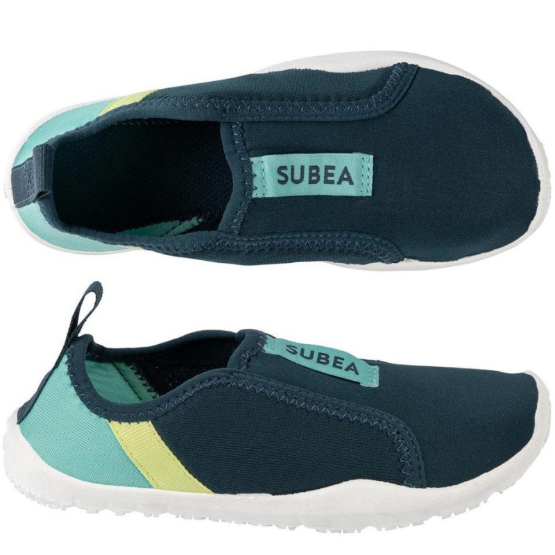 Kids' Decathlon Subea Snk 120 Stretch Kids Water Shoes Blue | BMA401695