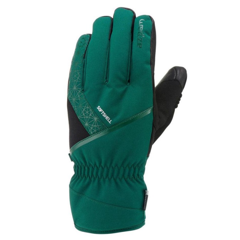 Men\'s Decathlon Adult Downhill Ski 500 Gloves Green | BET693154