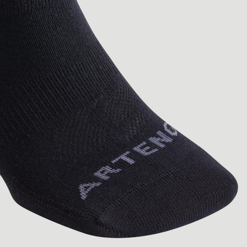 Men's Decathlon Chaussettes De Sport Basses Artengo Rs 160 Blanc Lot De 3 Socks Black | GHX359021