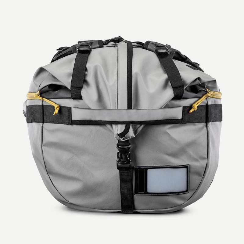 Men's Decathlon Forclaz 500 Extend 80-120 L Duffel Bags Grey | AKS239081