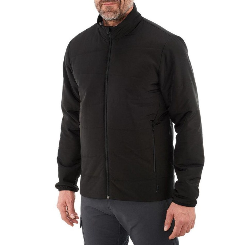 Men's Decathlon Forclaz Mt50 Synthetic Puffer Jacket Black | ZUJ487953