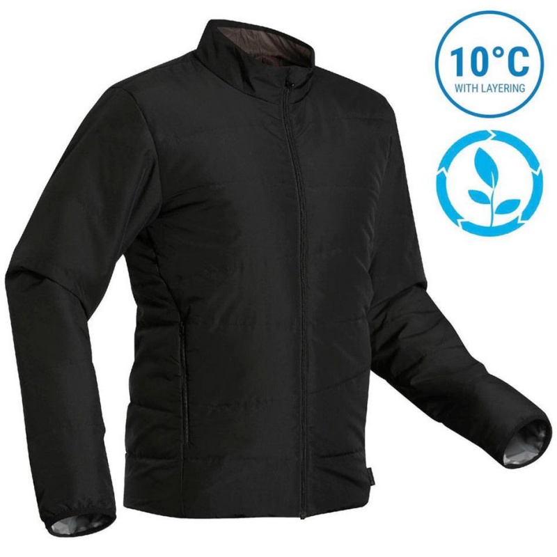 Men's Decathlon Forclaz Mt50 Synthetic Puffer Jacket Black | ZUJ487953