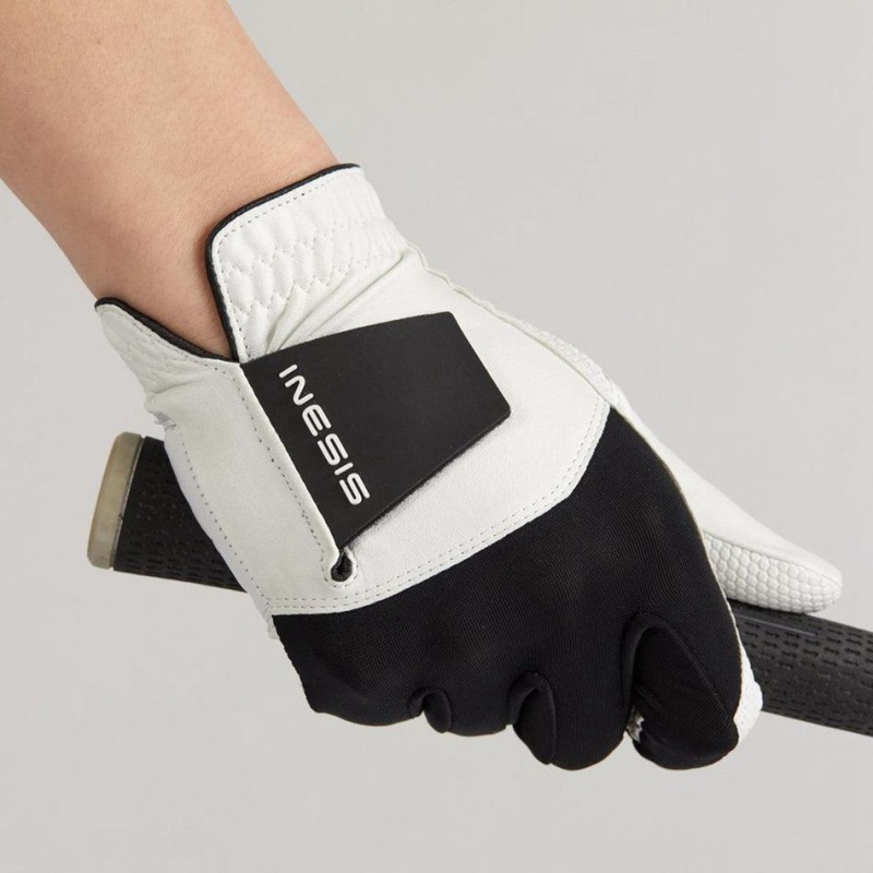 Men's Decathlon Golf Glove Left Handed 100 Gloves White | NAF329081