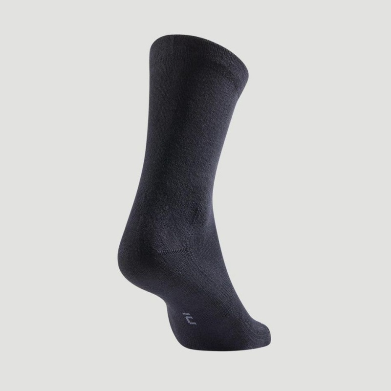 Men's Decathlon High Sports Rs 160 Tri-pack Socks Black | WDF031425