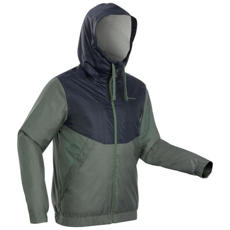 Men's Decathlon Hiking Waterproof Winter Sh100 23°f Jacket Green | KAH297618