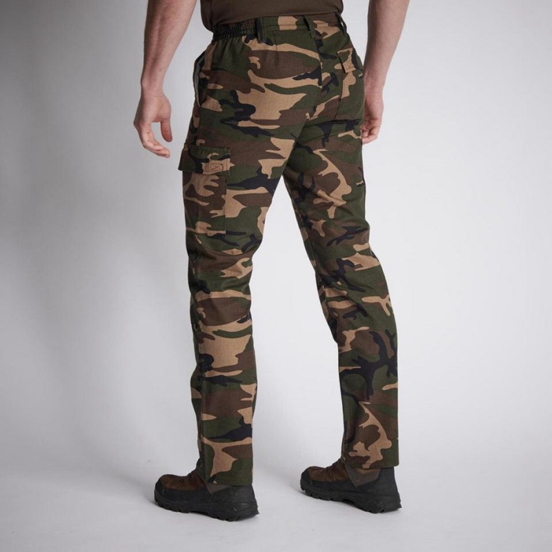 Men's Decathlon Hunting Steppe 300 Pants Brown | THP980264