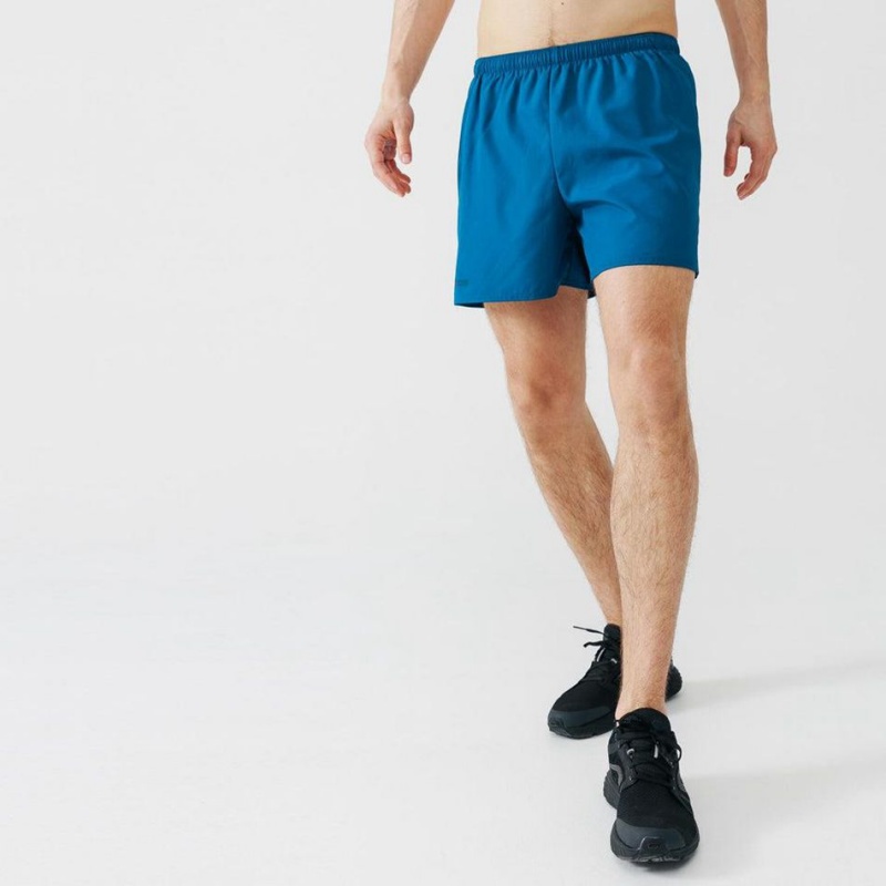 Men's Decathlon Kalenji Running Lightweight Dry Shorts Blue | AWL421905