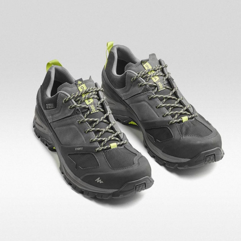 Men's Decathlon Quechua Mh500 Waterproof Hiking Shoes Grey | OAB307948