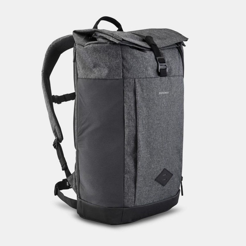 Men's Decathlon Quechua Nh Escape 500 Rolltop 32 L Backpack Grey | AEU462805