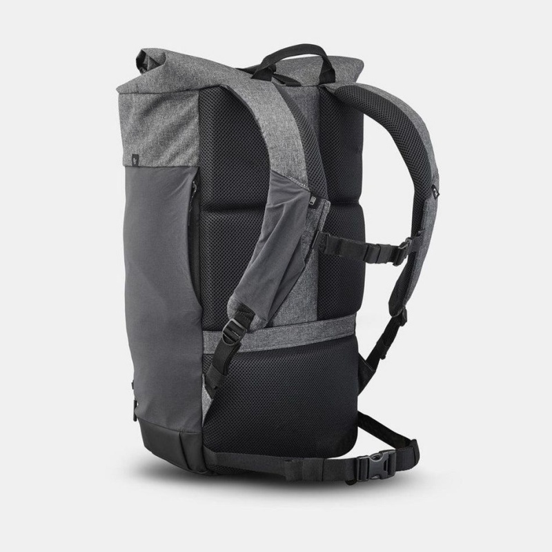 Men's Decathlon Quechua Nh Escape 500 Rolltop 32 L Backpack Grey | AEU462805