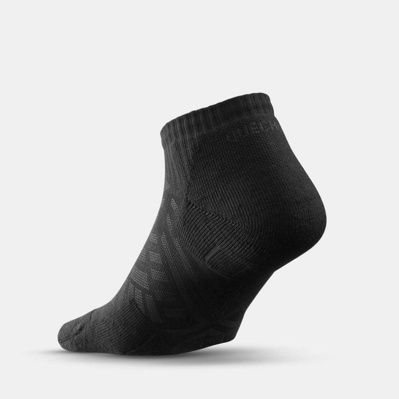 Men's Decathlon Socks Hike 100 Low 2-pack Socks Black | YJG409325