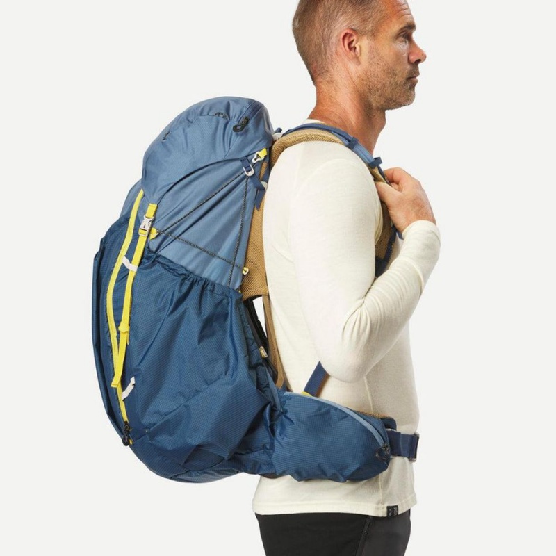 Men's Decathlon Ultralighting 50+10 L Mt900 Ul Backpack Blue | JZC572806