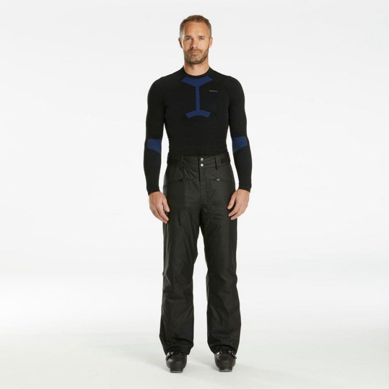 Men's Decathlon Warm Ski 180 Pants Black | CGL073184