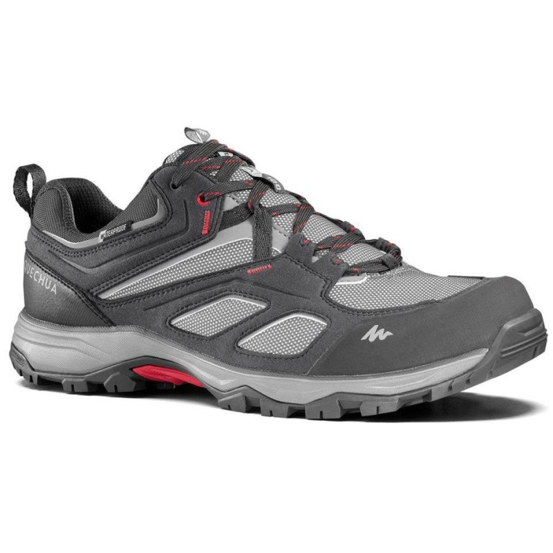 Men\'s Decathlon Waterproof Mountain Mh100 Hiking Shoes Grey | YUI105628