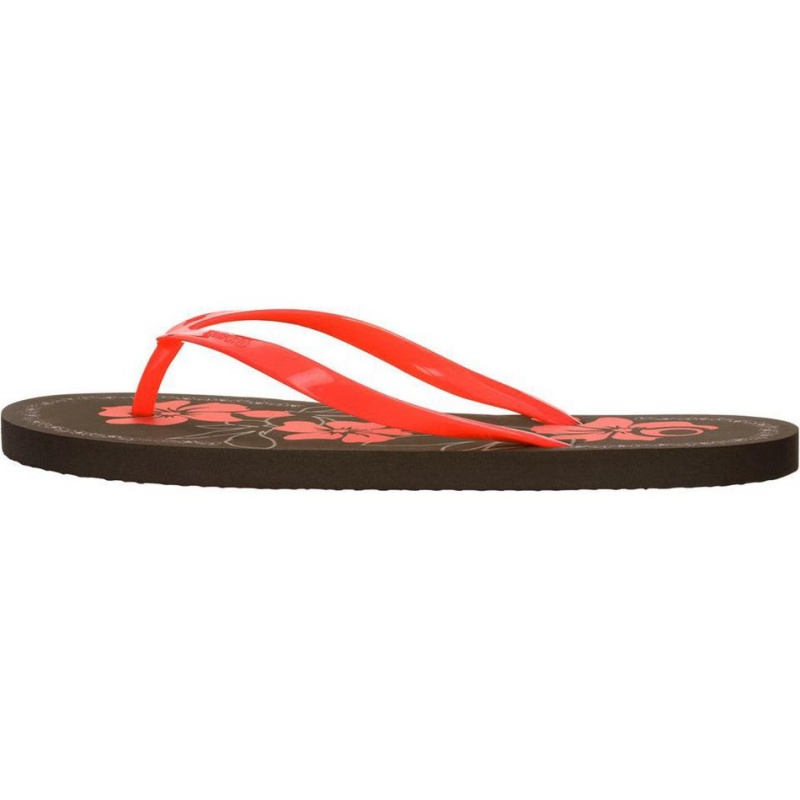 Women's Decathlon Aloha To 100s Print Flip-flops Sandals Orange | CPR962478