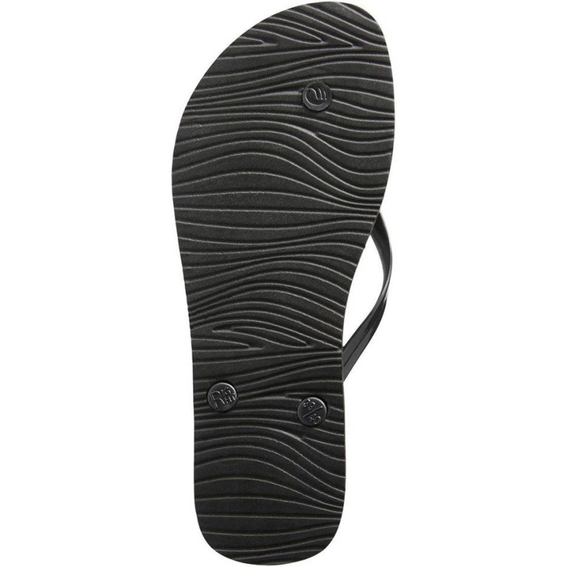 Women's Decathlon Flip-flops 120 Zag Sandals Black | CHA568402