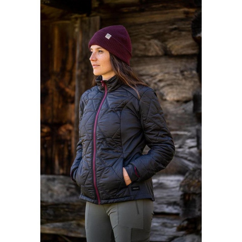 Women's Decathlon Forclaz 3-in-1 Travel 500 14°f Waterproof Jacket Black | QYX960153