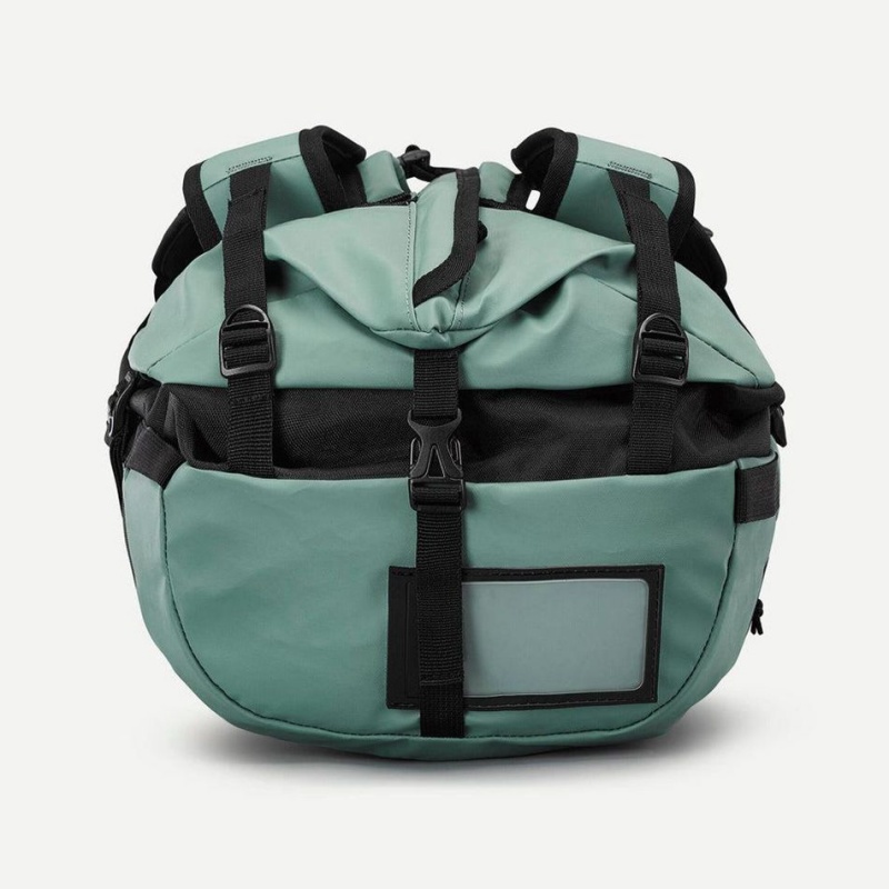 Women's Decathlon Forclaz 500 Extend 30-40 L Duffel Bags Green | NAW280469